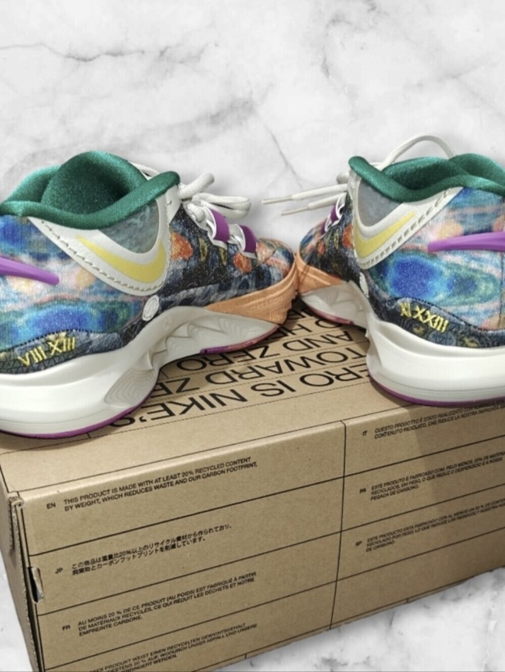 Sold Out Nike Men's 10.5 Kyrie 8 Heat Circle Of Life Light Bone/Yellow Strike - Picture 3 of 8